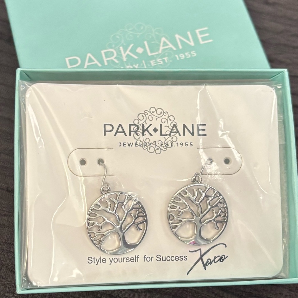 Park Lane Silver Tree of Life GWENYTH PIERCED EARRINGS